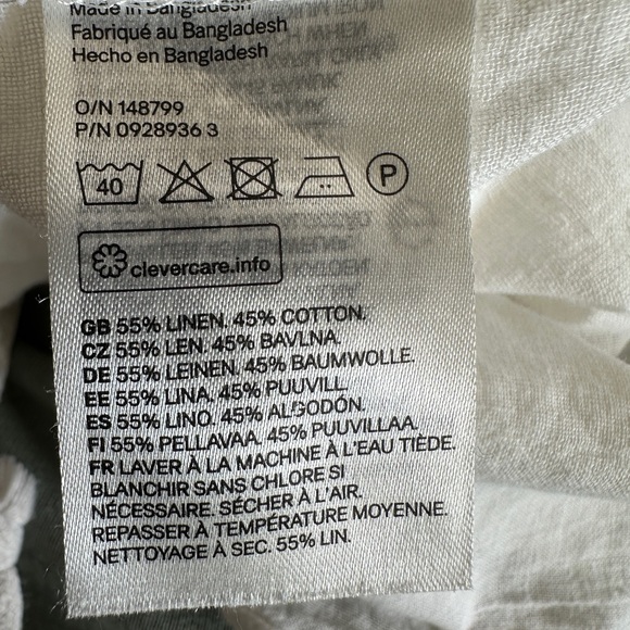 H&M oversized linen-blend shirt - Picture 7 of 8